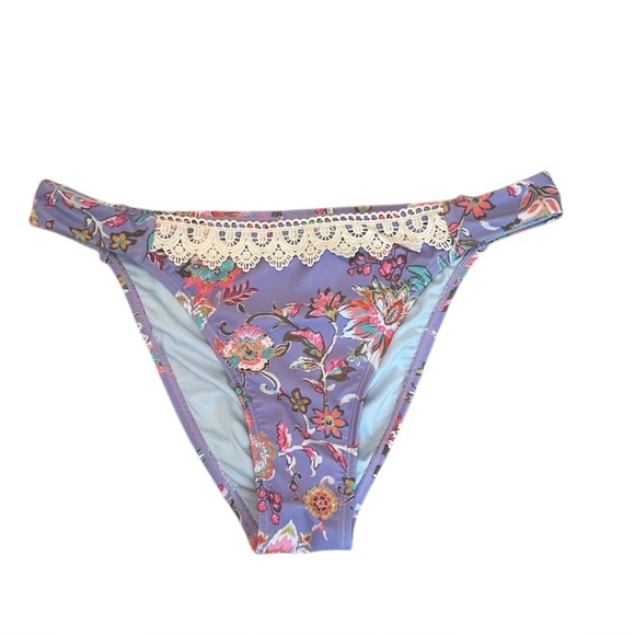 Women’s Cupshe Dreamy Garden High Cut Bikini Bottom, size Large - Picture 6 of 7